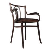 Beech armchair with armrests in Thonet style, 1920s