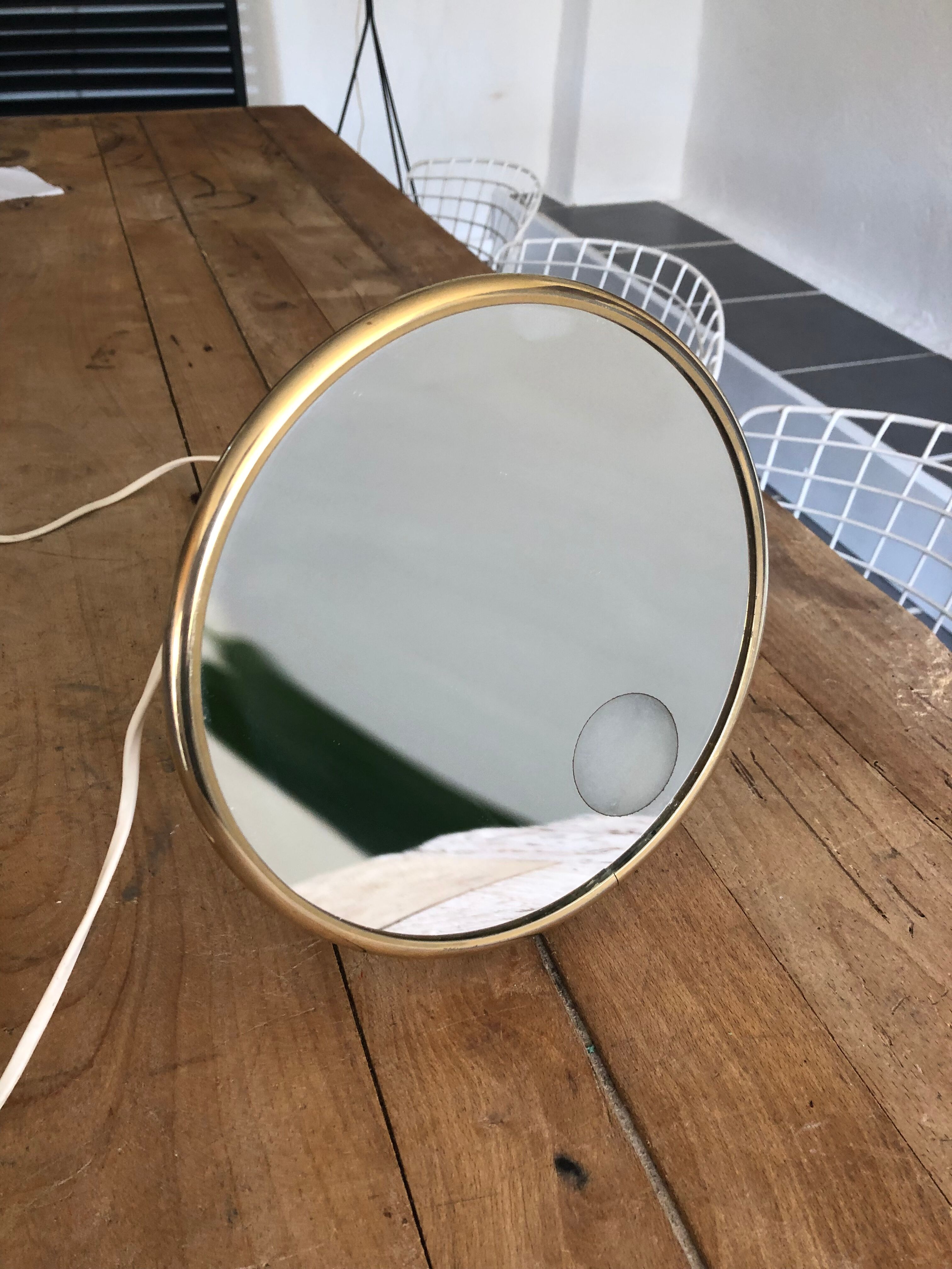 Arpin vintage magnifying mirror
