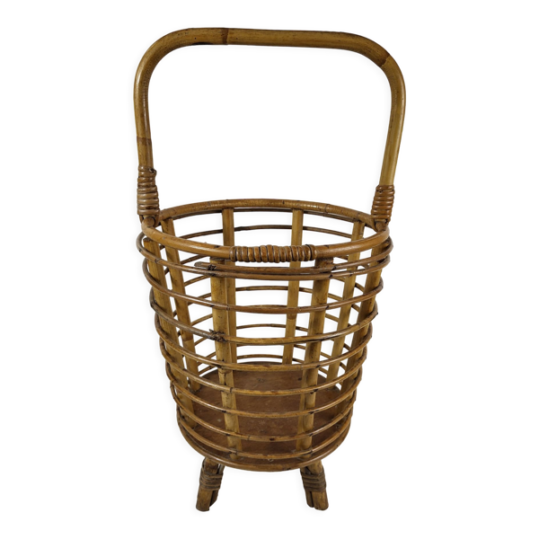 Panier en rotin années 60 — Beyit