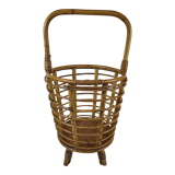 Rattan basket 60s