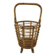 Panier en rotin années 60