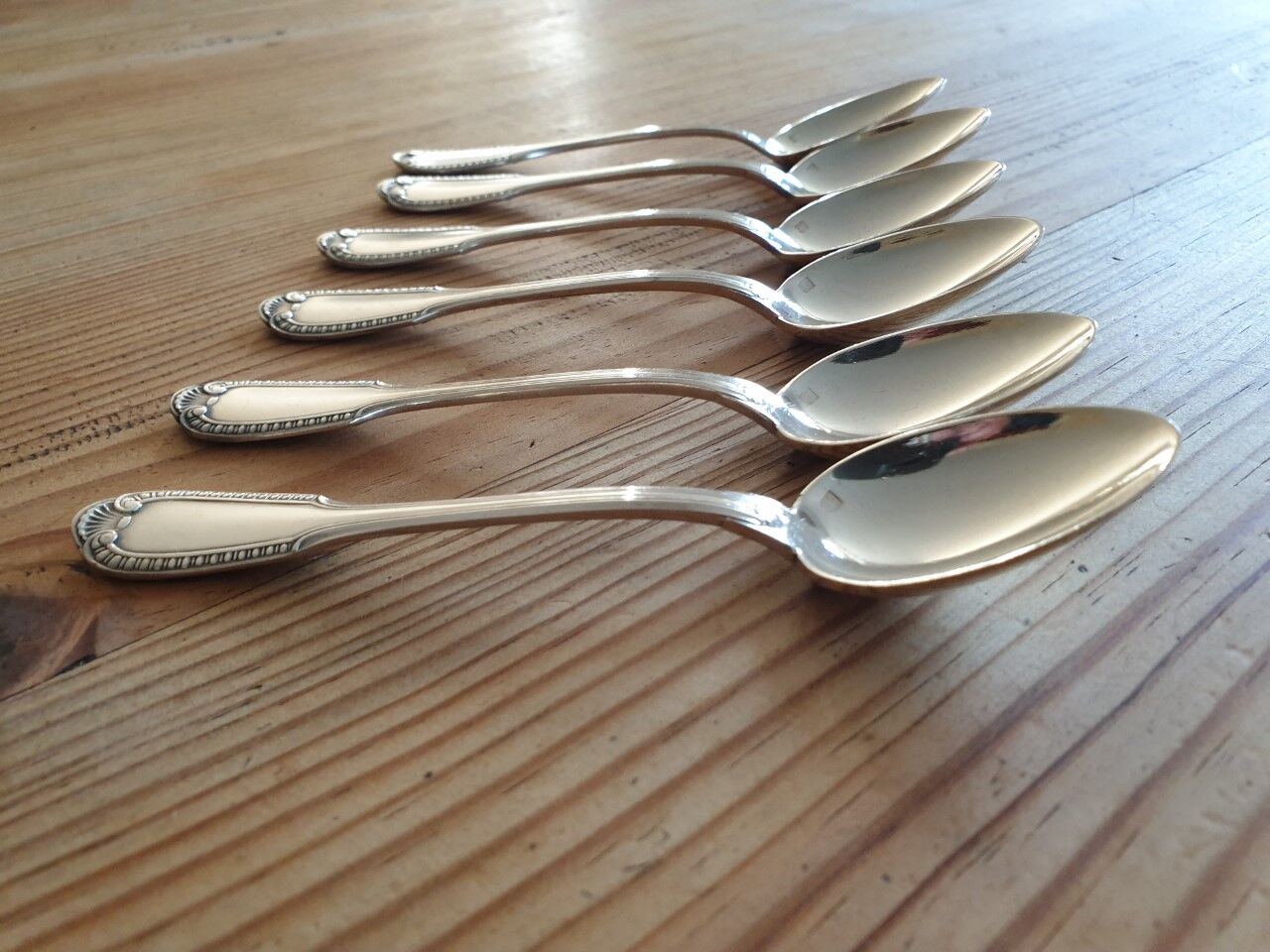 Set of 6 small old boulenger spoons