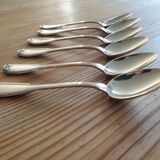 Set of 6 small old boulenger spoons