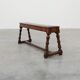 Antique English oak farmhouse bench, UK ca. 1850