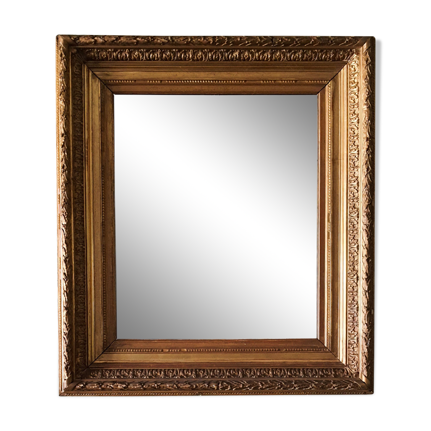 Mirror framing Napoleon III gilding gold leaf