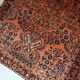 Handmade antique Persian Sarouk rug 109cm x 164cm 1920s - 1B747