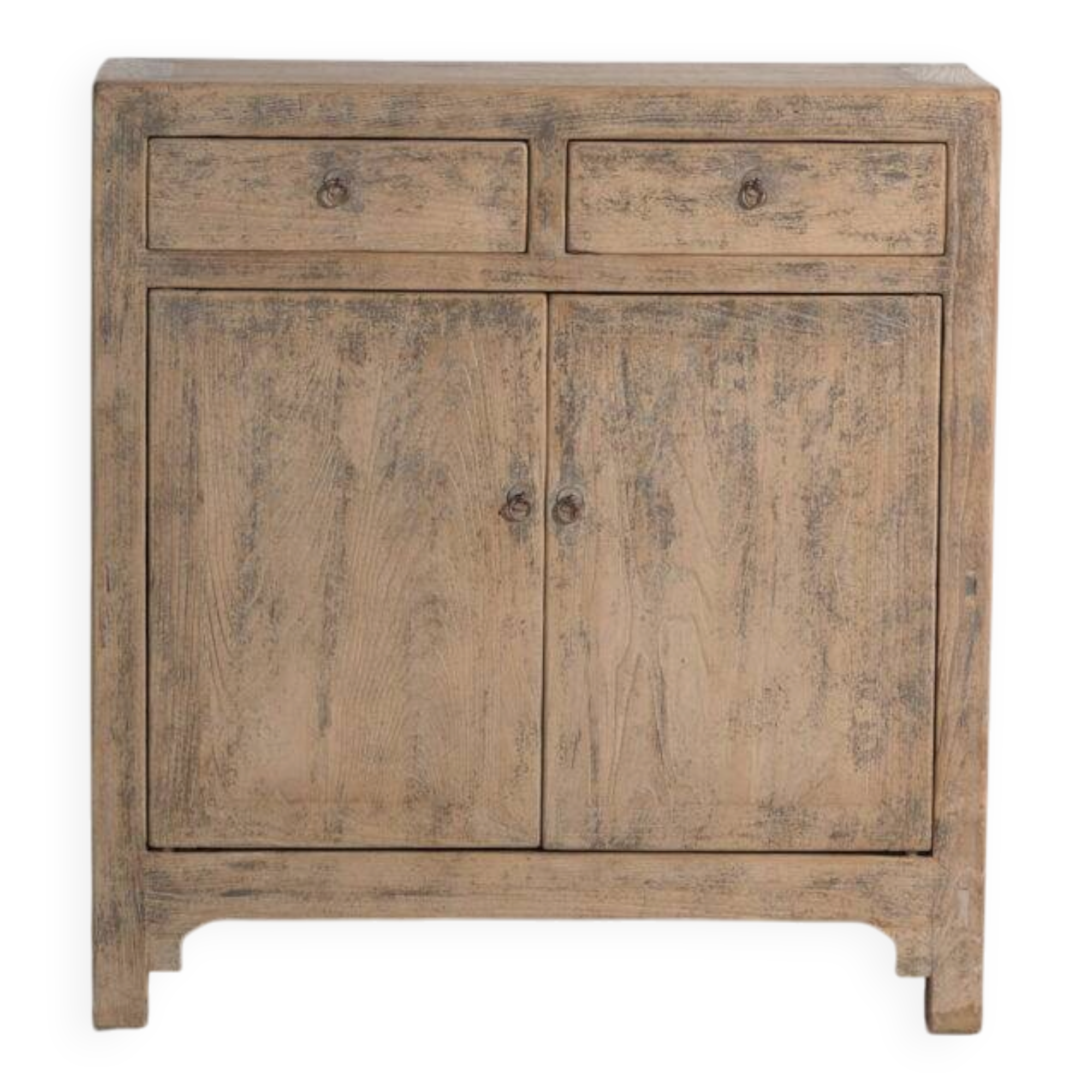 Antique pine sideboard with two drawers and two doors – China, circa 1930