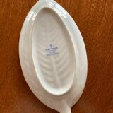 Haviland porcelain leaf-shaped appetizer dish with forget-me-not motif