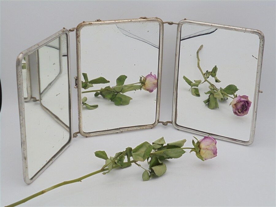 Triptych mirror 22 x 51.5 cm