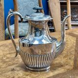 English silver-plated teapot, early 20th century