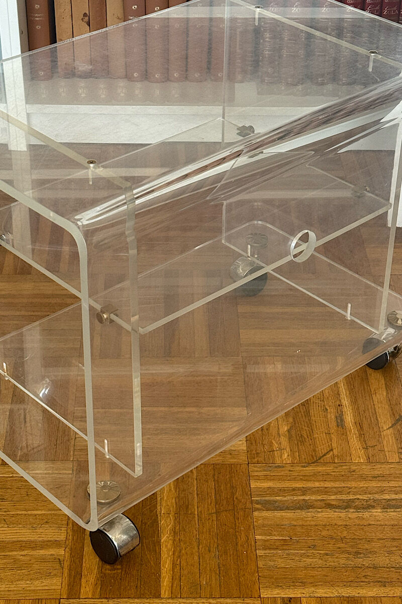 Plexiglass coffee table