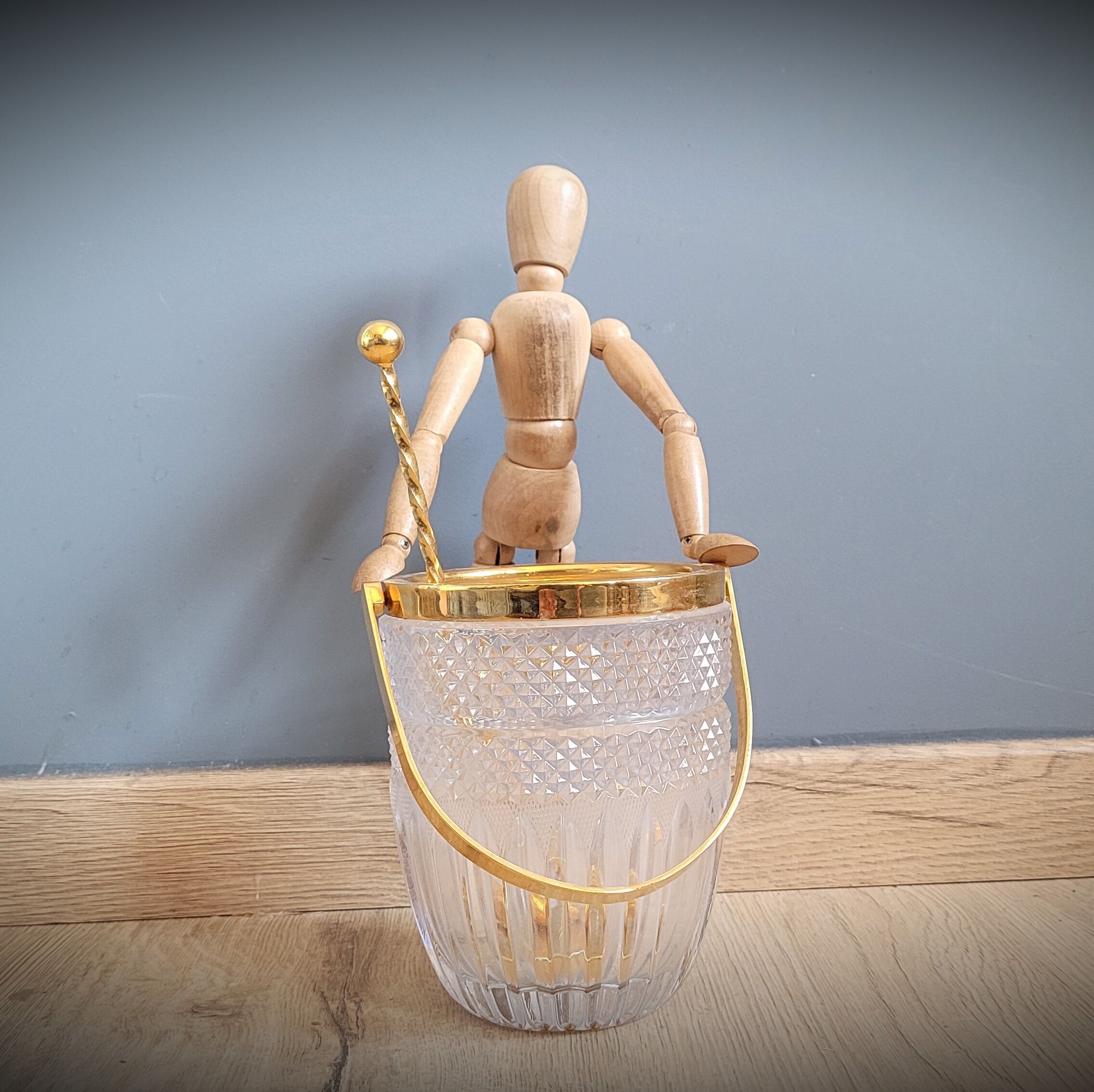 Golden ice bucket