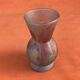 Piedouche vase Glass paste shades of lilac and yellow on a blue background