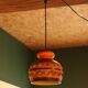 Vintage ceramic chandelier 1960
