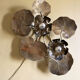 Large water lily wall lamp from the Florart house, 1960s-1970s