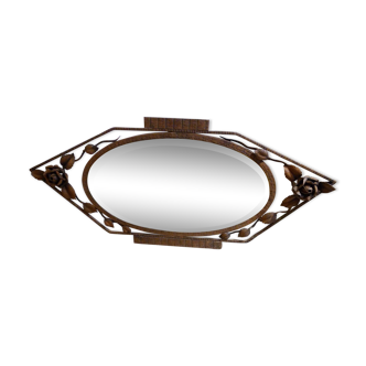 Wrought iron mirror 43x97cm