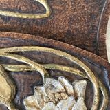 Art Nouveau wall mail holder