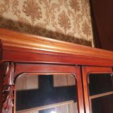 Small late 19th century English mahogany bookcase