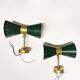 Pair of Italian diabolo wall lights, design 1950.