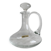 Carafe en verre soufflé à la bouche, design élégant