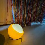 Orange table lamp in Bauhaus style