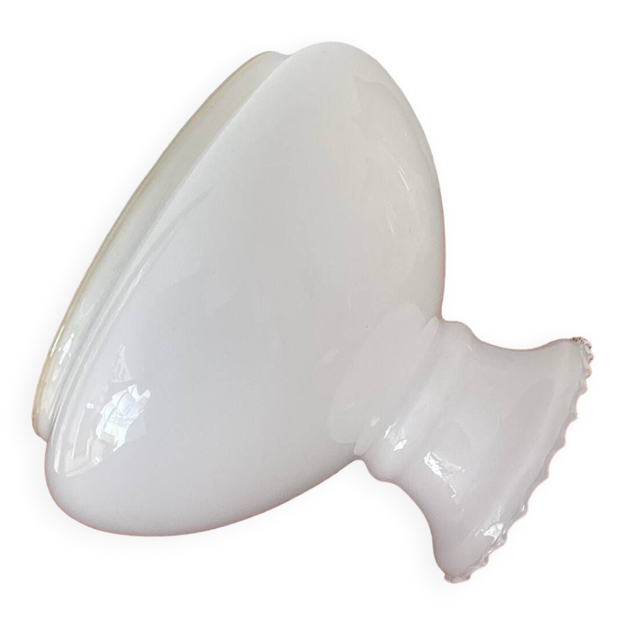 Abat jour verre opale  - vintage