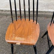 2 Scandinavian Fannett chairs by Ilmari Tapiovaara 1960