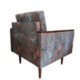 Mid Century Geometric Armchairs with Ethnic Pattern, Europe, 1970s
