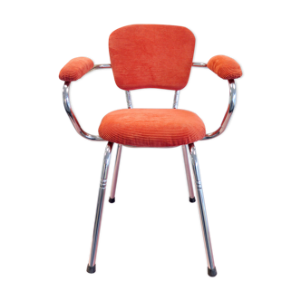 Re-carpeted vintage chair