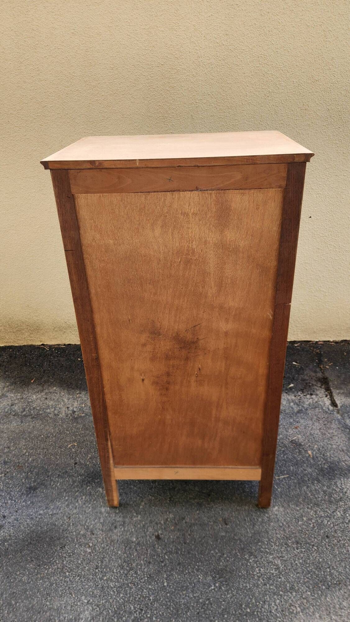 Vintage 1950s oak chest of drawers with 6 drawers.
