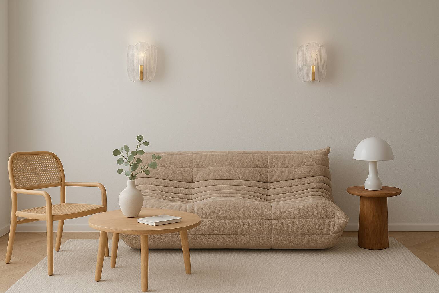 Pair of wall lights by Carl Fagerlund for Orrefors, 1970s