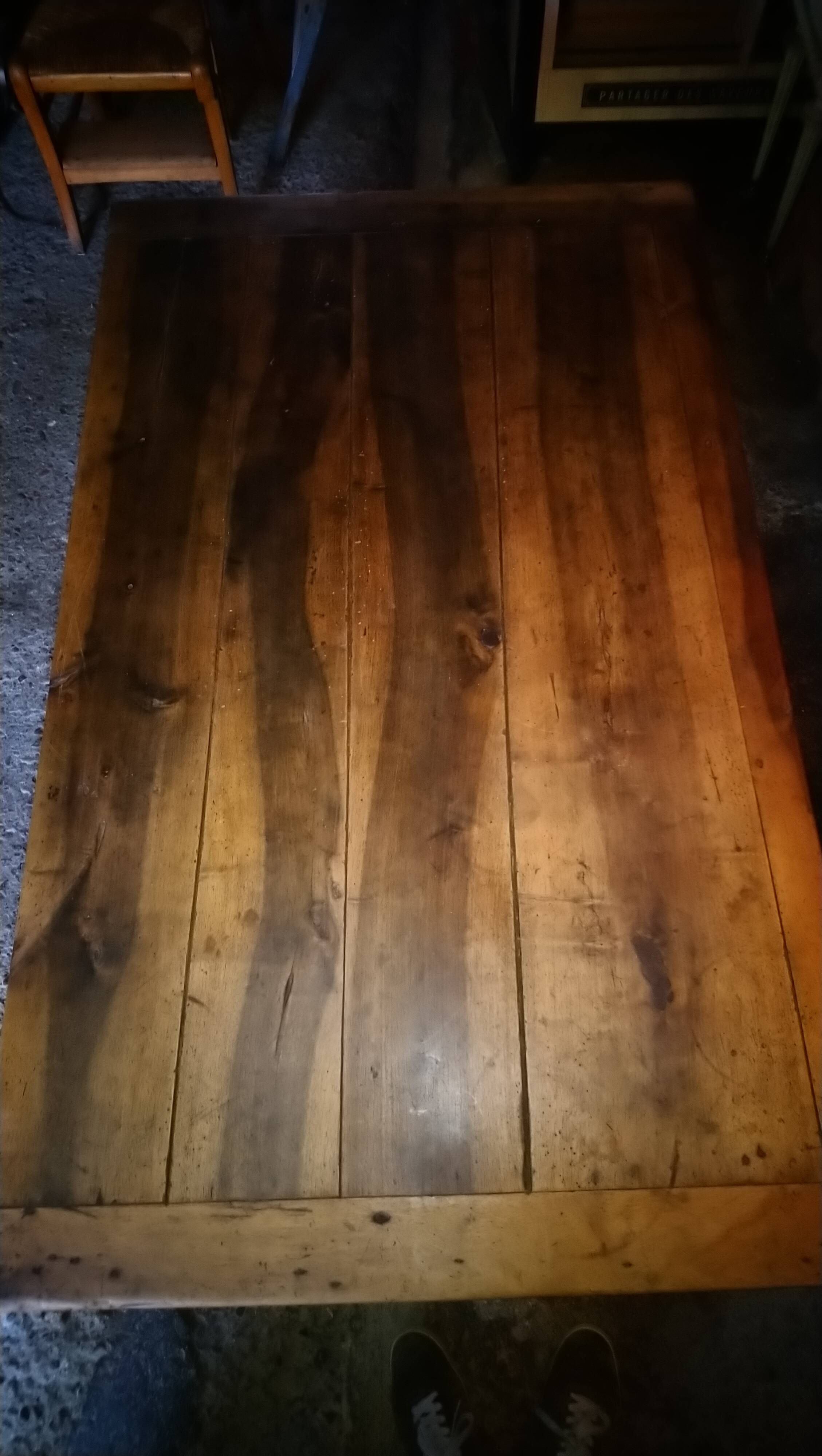 Bresse farmhouse table in walnut