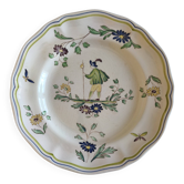 Lonchamp plate with pilgrim decoration