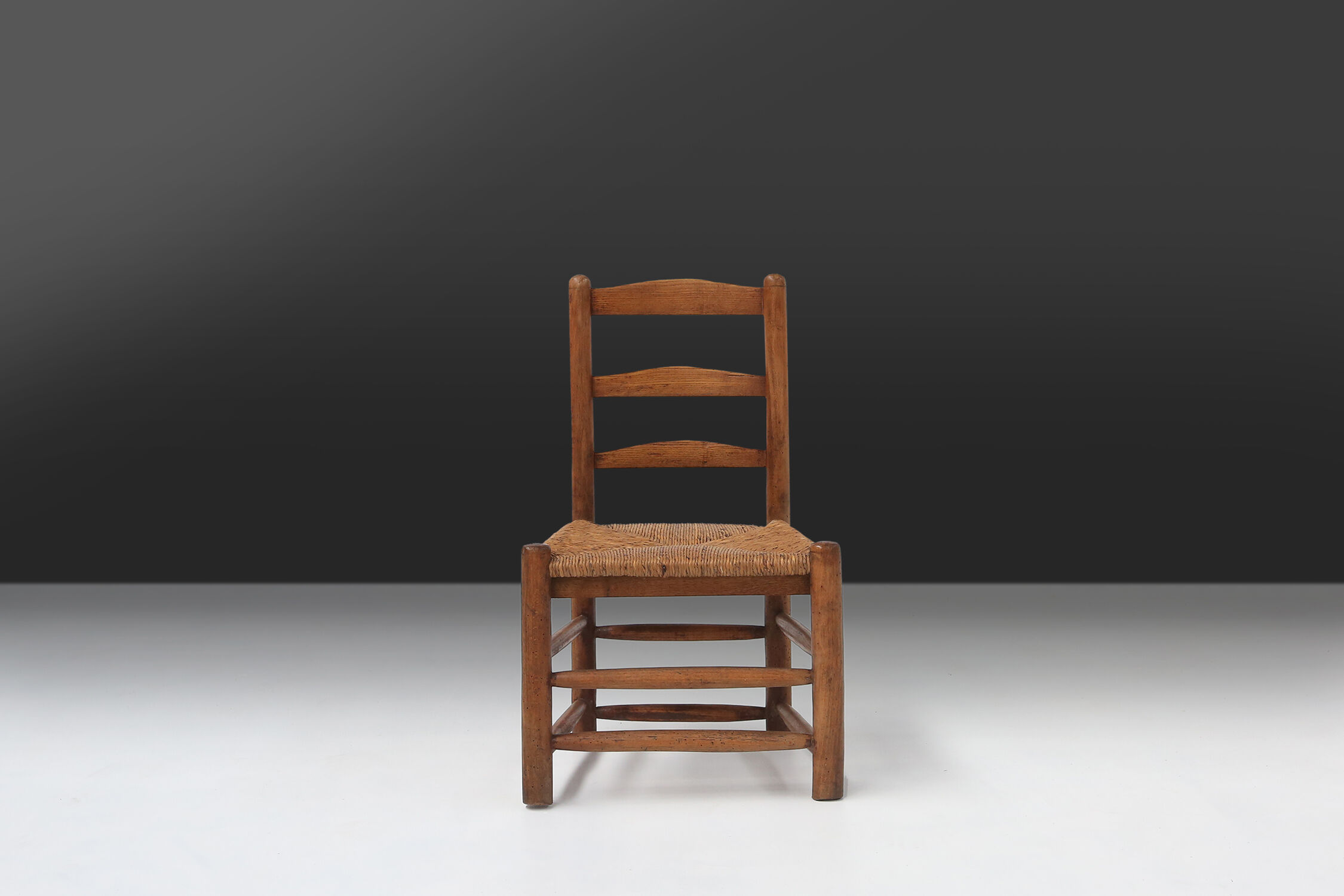 French rustic Wabi-Sabi chair 1850