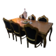 Table + 6 baroque chairs