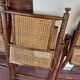 Set of 4 folding chairs old colonial style