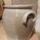 Old stoneware grease pot, gray Height 24.5 cm