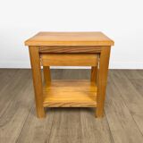 Pair of Swedish solid pine bedside tables from the 1980s