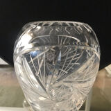 Vase cristal ovale