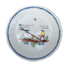 Plate in faience