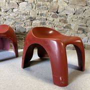 Paire de tabourets EFEBO par Stacy Dukes pour Artemide, 1960