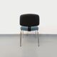 Vintage office chair in fabric and chrome from the 70s