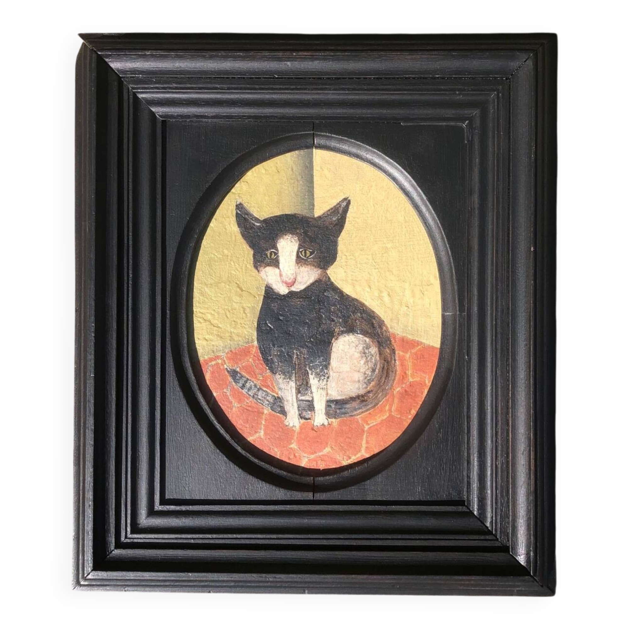 Naive painting cat