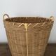 Basket, vintage bamboo laundry basket, toy basket, storage basket