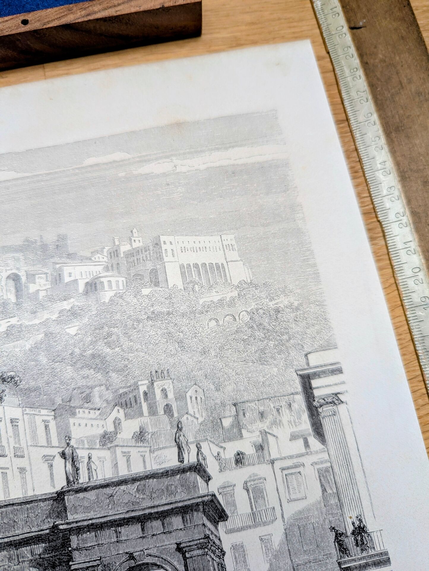 Castel Sant'Elmo, Naples. Printed in 1861.