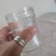 4 verres texturés en verre moulé – années 1970