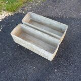 Paire de jardinniére en fibrociment