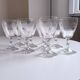 Set of 9 chiseled stemmed glasses