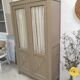 Showcase library cabinet linen patina gustavien shabby