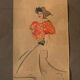 Dessin aquarelle « cow girl «